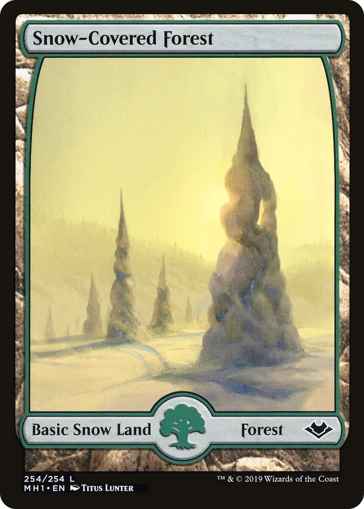 Snow-Covered Forest — Modern Horizons — Magic: The Gathering
