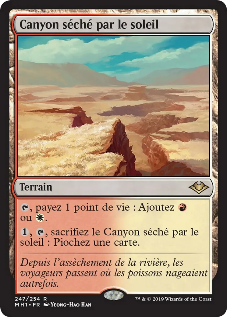 Canyon séché par le soleil — Modern Horizons — Magic: The Gathering