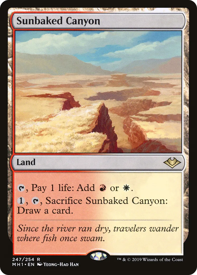 Sunbaked Canyon — Modern Horizons — Magic: The Gathering