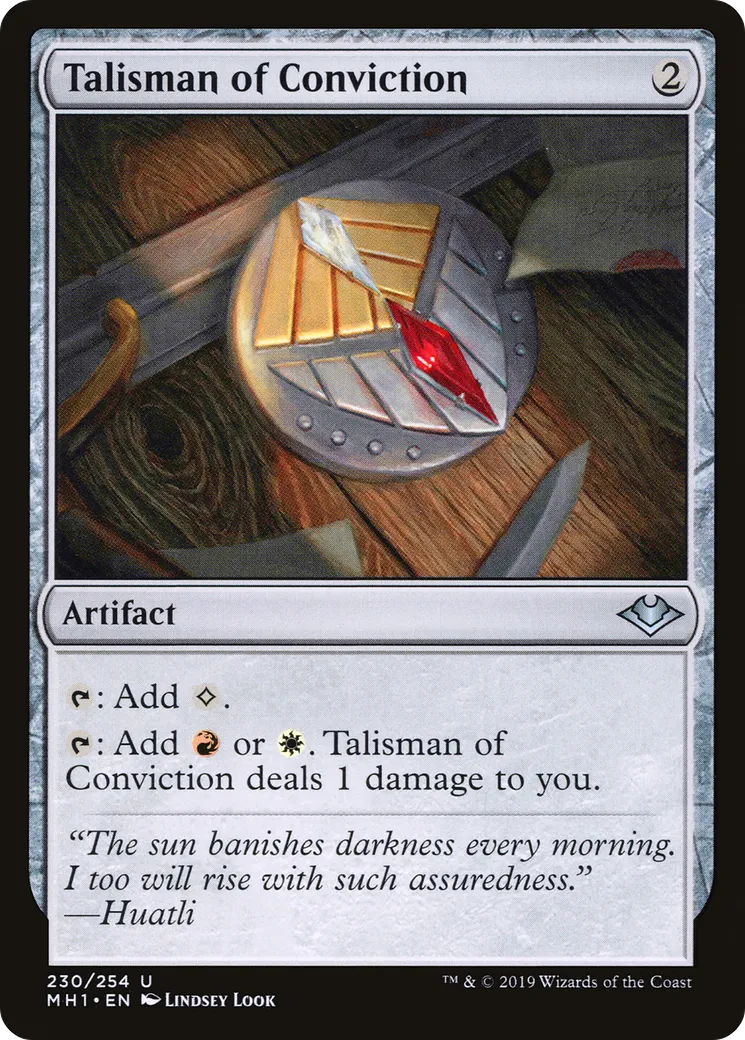 Talisman of Conviction — Modern Horizons — Magic: The Gathering