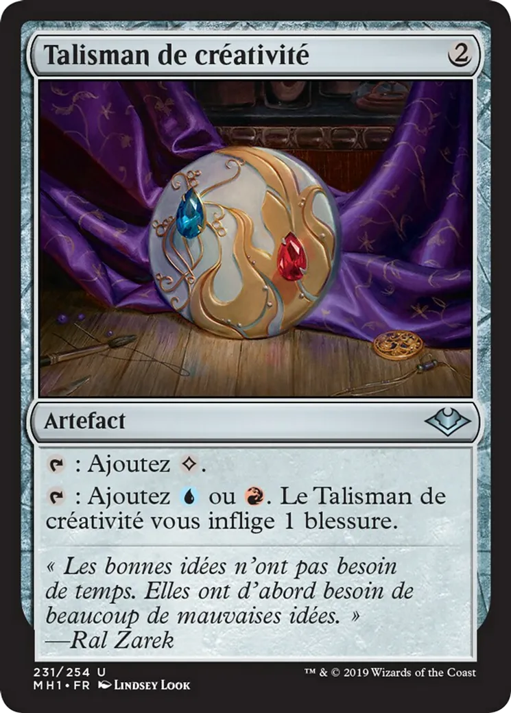 Talisman de créativité — Modern Horizons — Magic: The Gathering