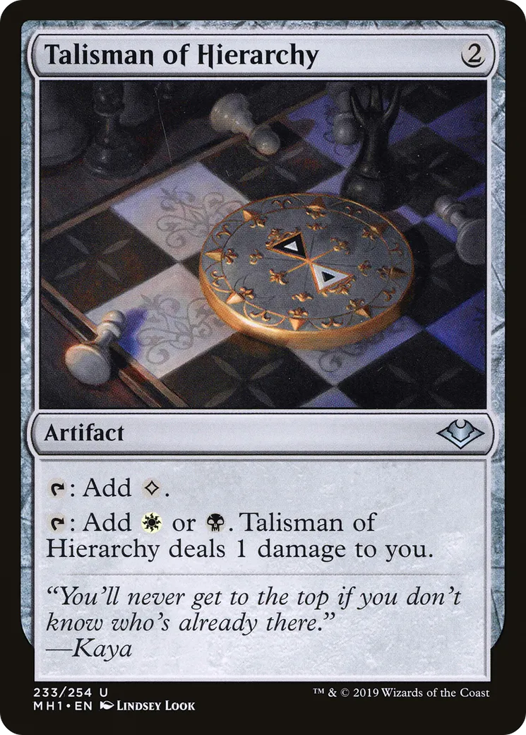 Talisman of Hierarchy — Modern Horizons — Magic: The Gathering