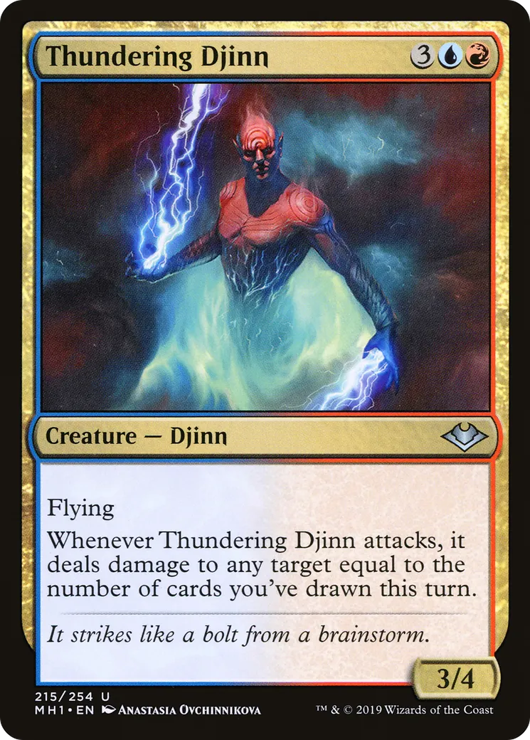 Thundering Djinn — Modern Horizons — Magic: The Gathering