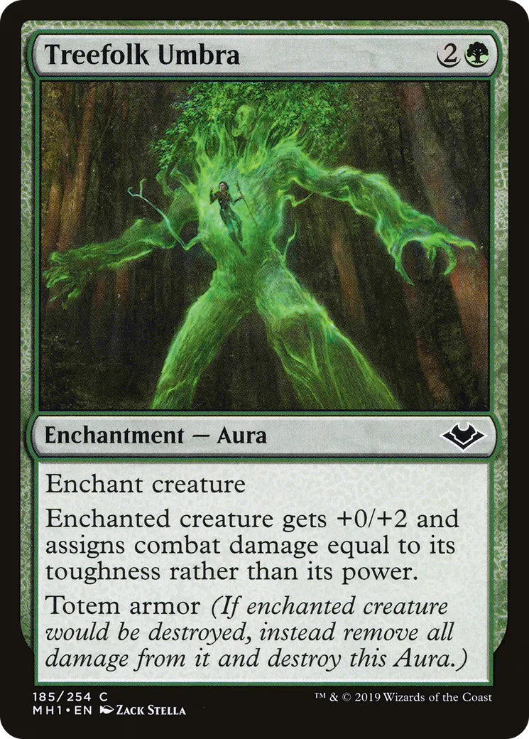 Treefolk Umbra — Modern Horizons — Magic: The Gathering