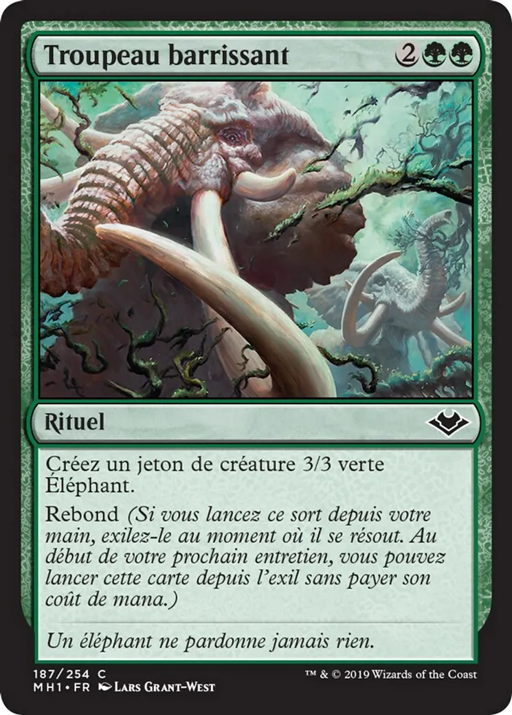 Troupeau barrissant — Modern Horizons — Magic: The Gathering