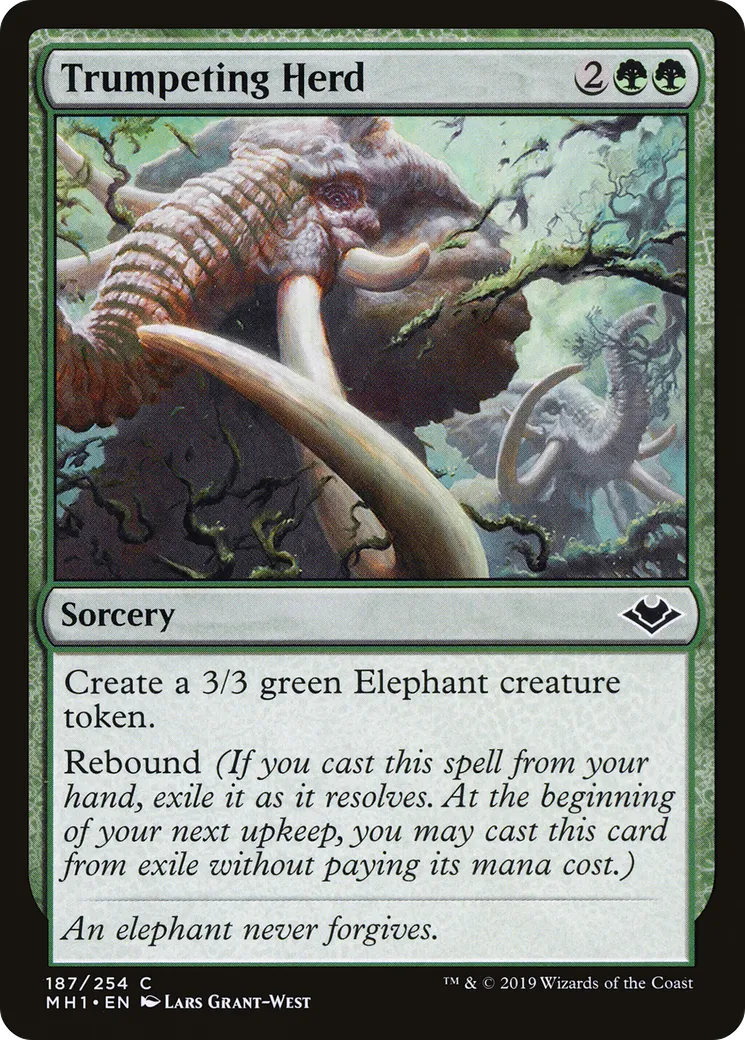 Trumpeting Herd — Modern Horizons — Magic: The Gathering