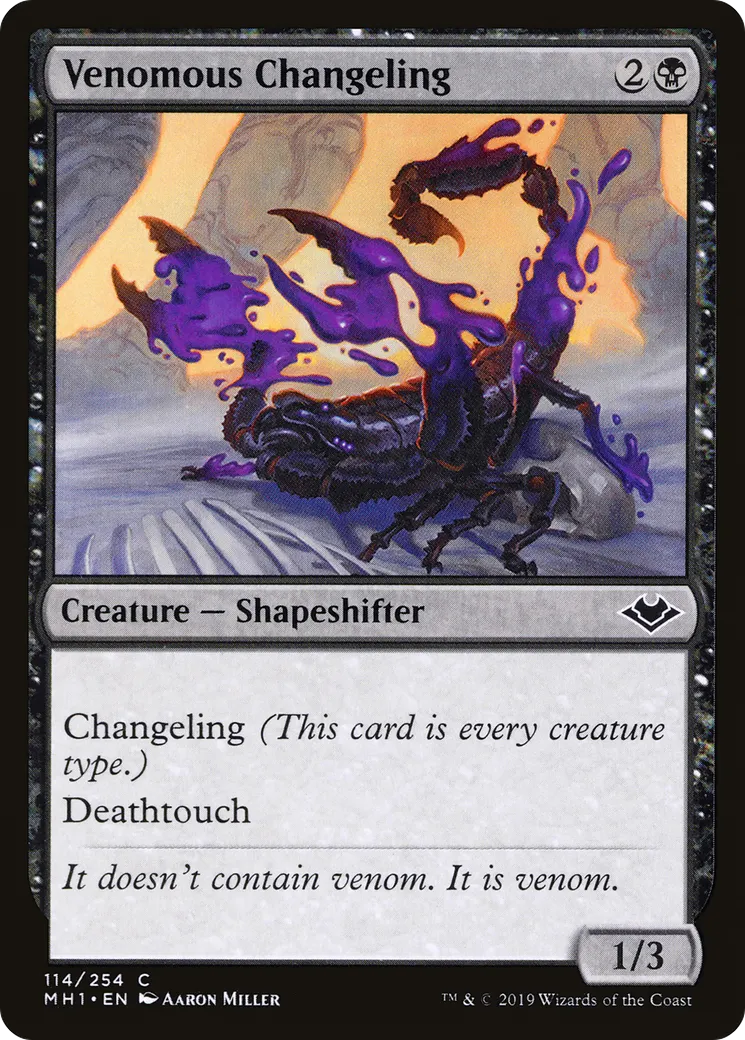 Venomous Changeling — Modern Horizons — Magic: The Gathering