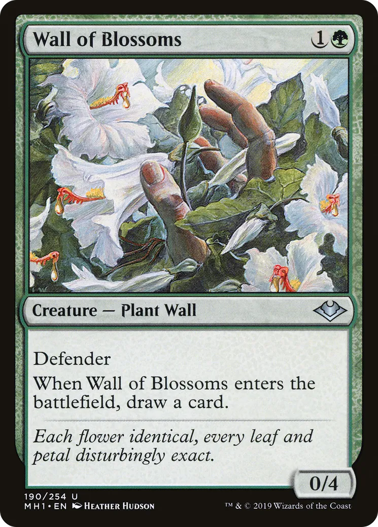 Wall of Blossoms — Modern Horizons — Magic: The Gathering