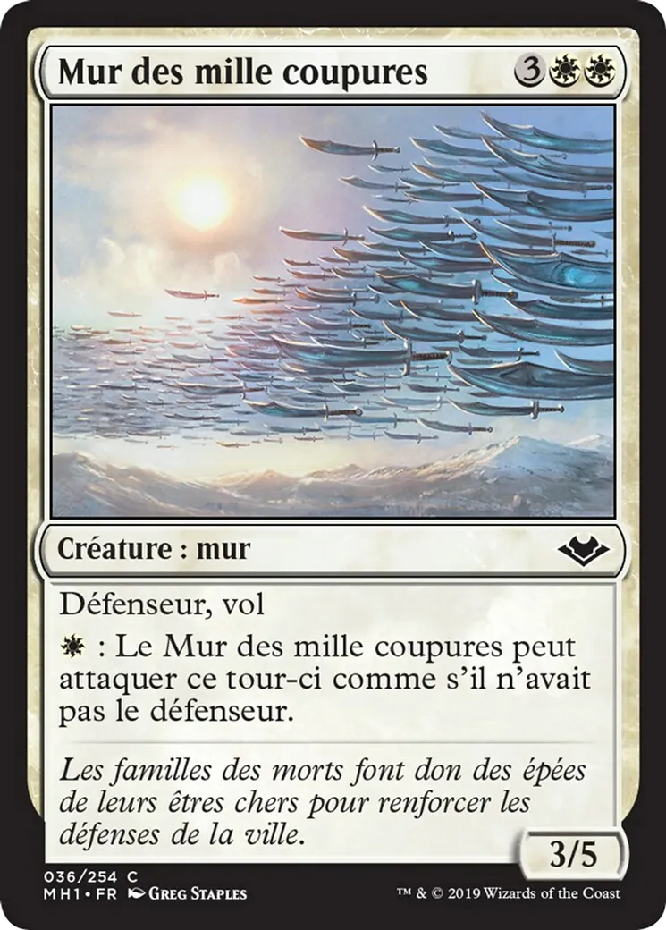 Mur des mille coupures — Modern Horizons — Magic: The Gathering