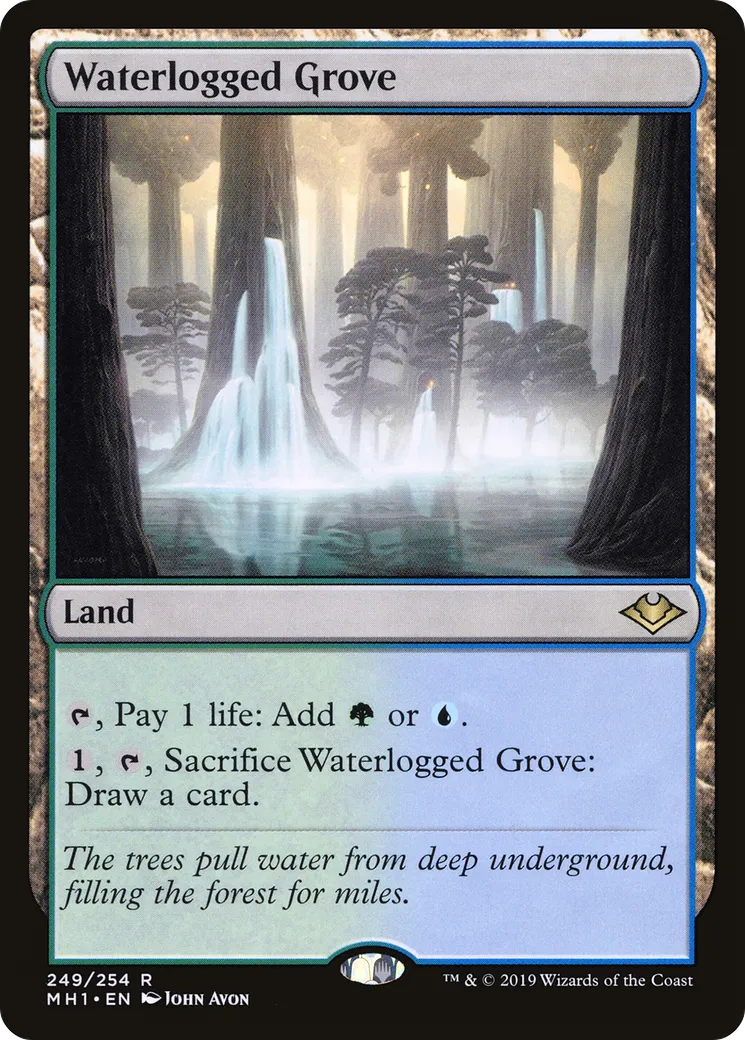Waterlogged Grove — Modern Horizons — Magic: The Gathering