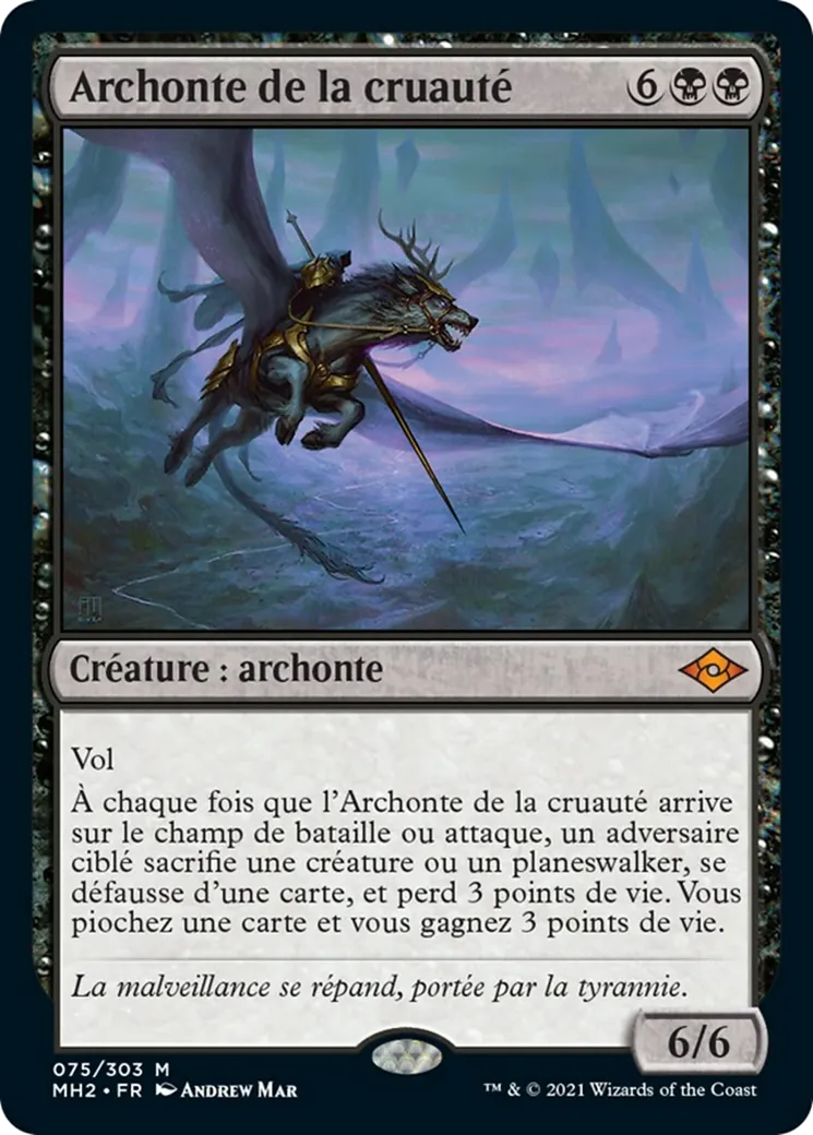Archonte de la cruauté — Modern Horizons 2 — Magic: The Gathering
