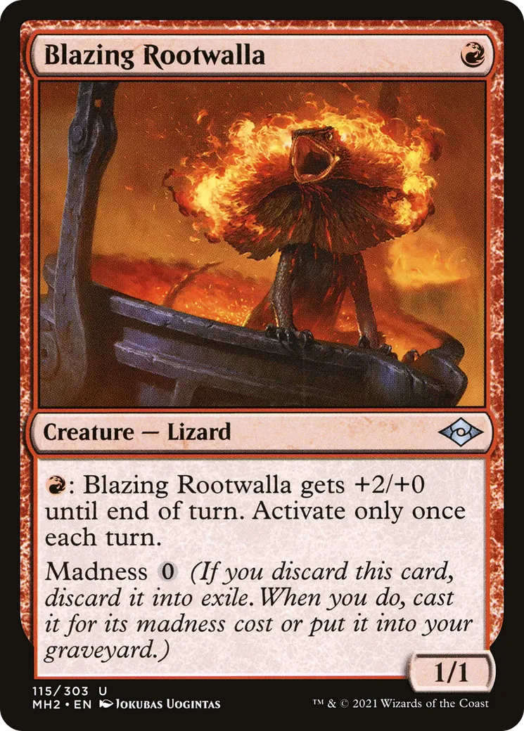 Blazing Rootwalla from Modern Horizons 2 - Magic: The Gathering