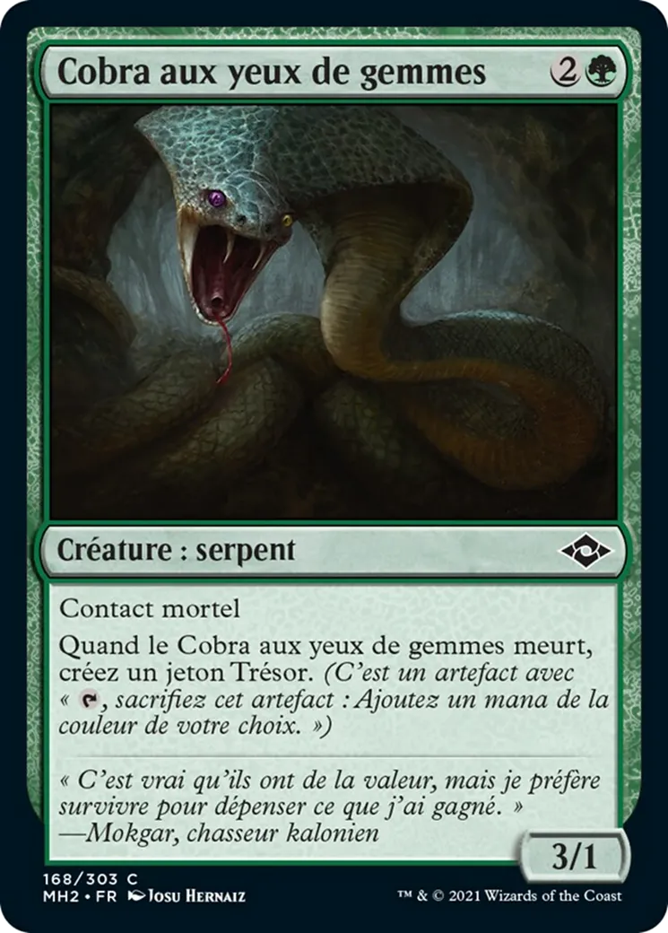 Cobra aux yeux de gemmes — Modern Horizons 2 — Magic: The Gathering