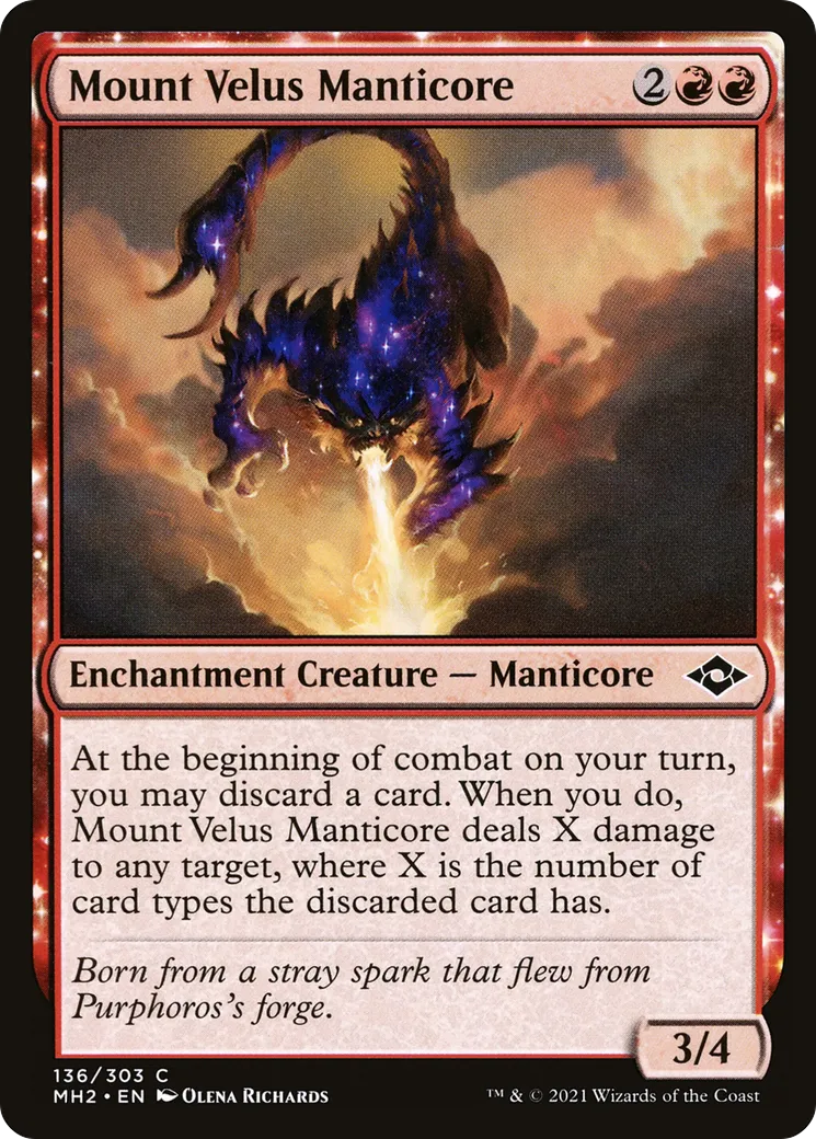 Manticore du mont Vélius — Modern Horizons 2 — Magic: The Gathering