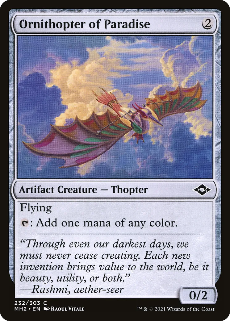 Ornithopter of Paradise — Modern Horizons 2 — Magic: The Gathering