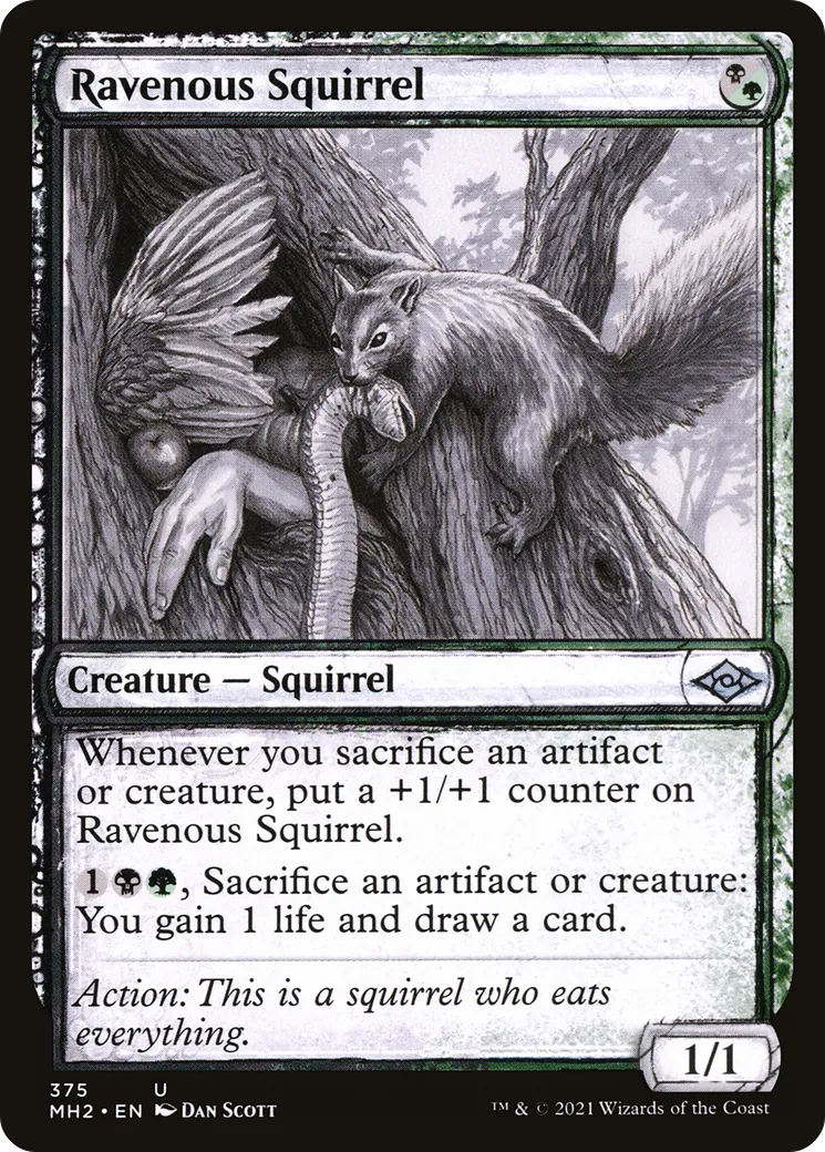Ravenous Squirrel — Modern Horizons 2 — Magic: The Gathering