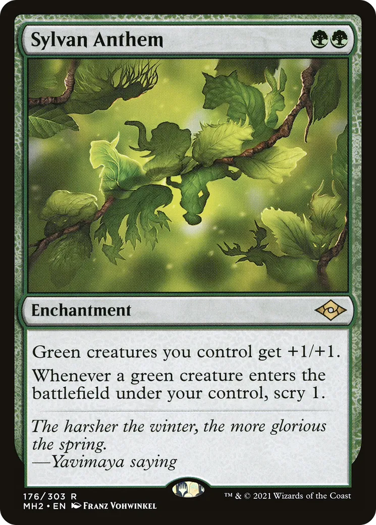Sylvan Anthem — Modern Horizons 2 — Magic: The Gathering