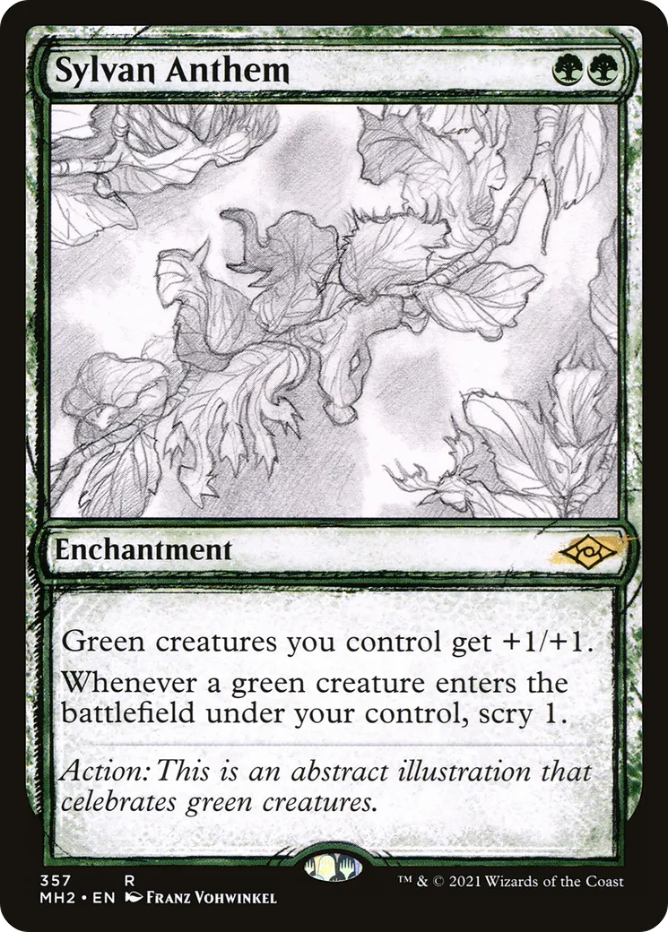 Sylvan Anthem — Modern Horizons 2 — Magic: The Gathering