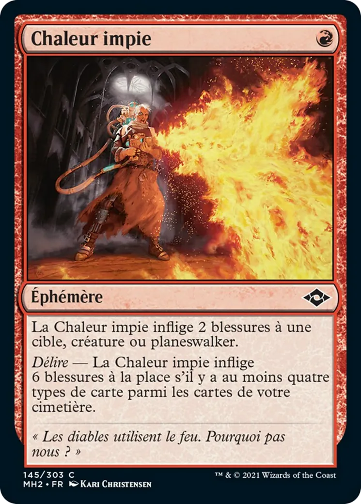 Chaleur impie — Modern Horizons 2 — Magic: The Gathering
