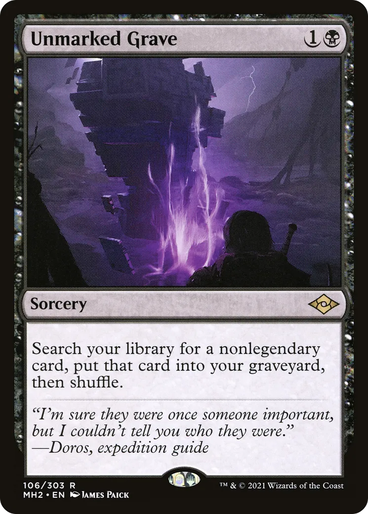 Unmarked Grave — Modern Horizons 2 — Magic: The Gathering