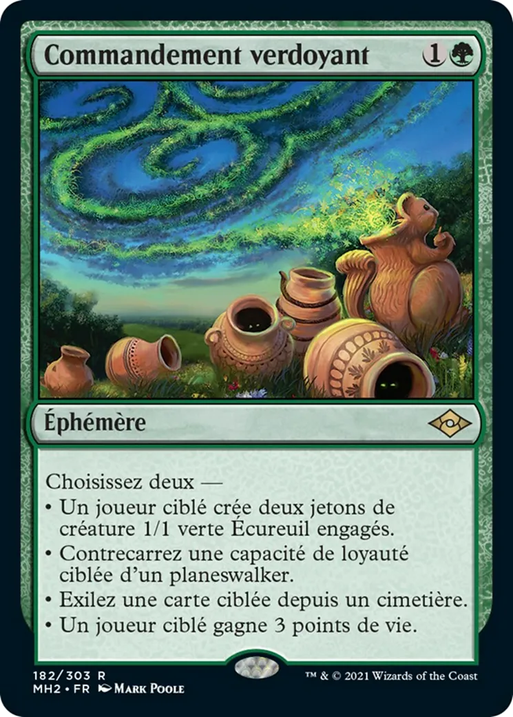 Commandement verdoyant from Modern Horizons 2 - Magic: The Gathering