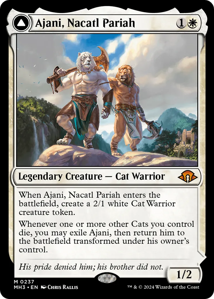 Ajani, paria nacatl // Ajani, vengeur nacatl — Modern Horizons 3 — Magic: The Gathering