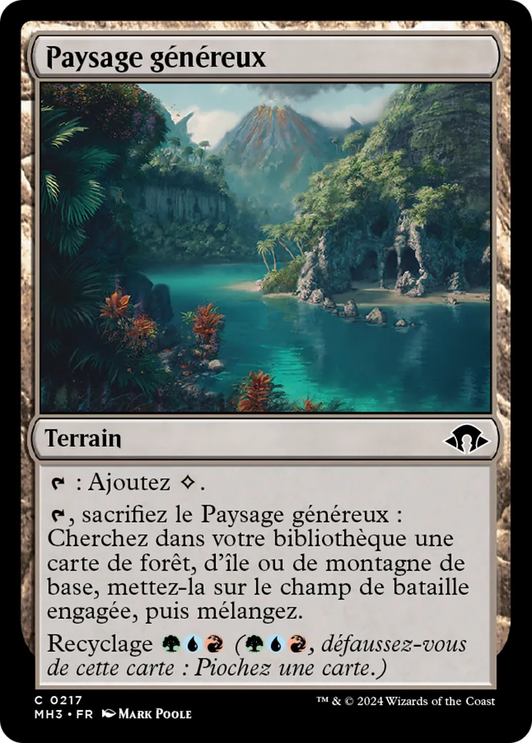 Paysage généreux — Modern Horizons 3 — Magic: The Gathering