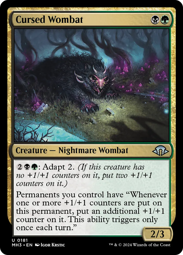 Wombat maudit — Modern Horizons 3 — Magic: The Gathering