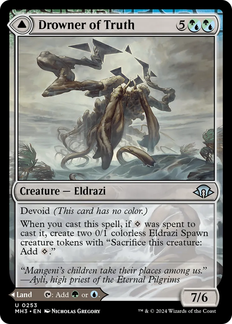 Drowner of Truth // Drowned Jungle — Modern Horizons 3 — Magic: The Gathering