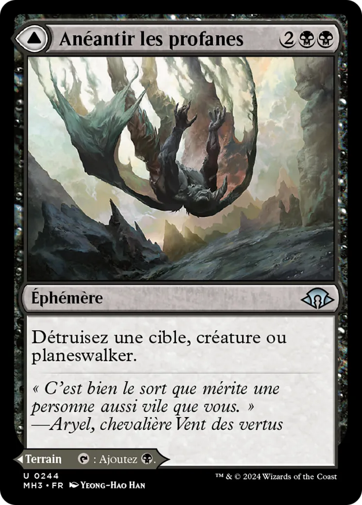Anéantir les profanes // Fondrière sinistre — Modern Horizons 3 — Magic: The Gathering