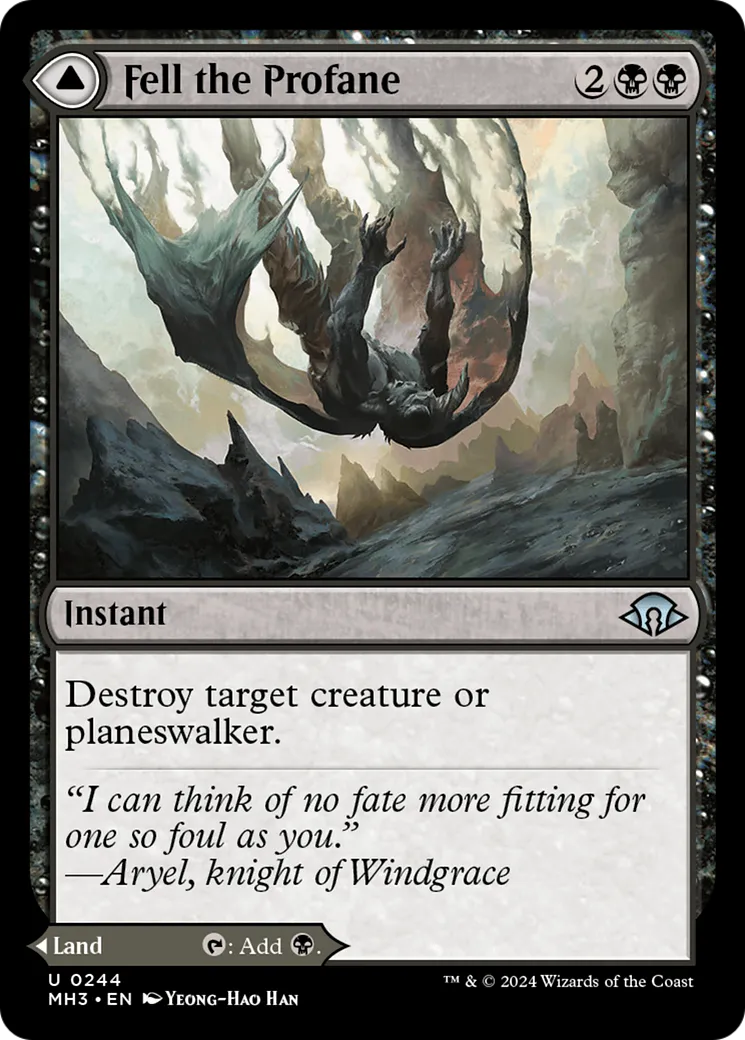 Fell the Profane // Fell Mire — Modern Horizons 3 — Magic: The Gathering