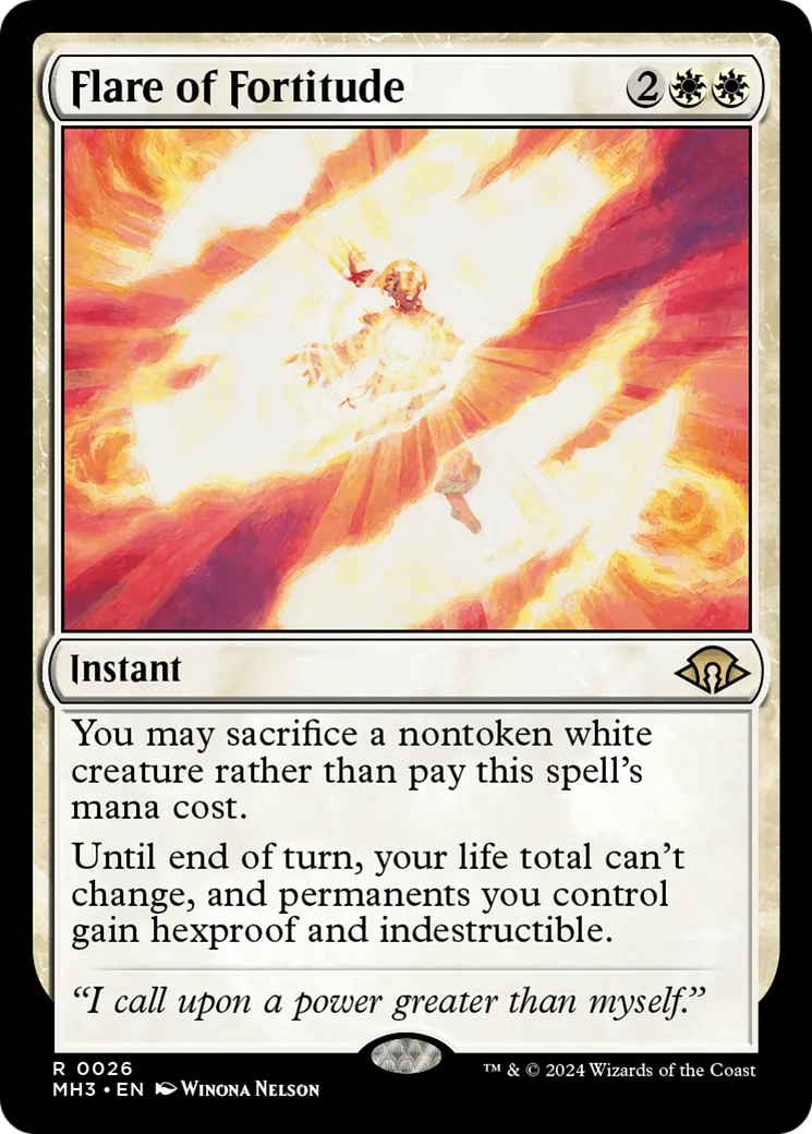 Flare of Fortitude — Modern Horizons 3 — Magic: The Gathering