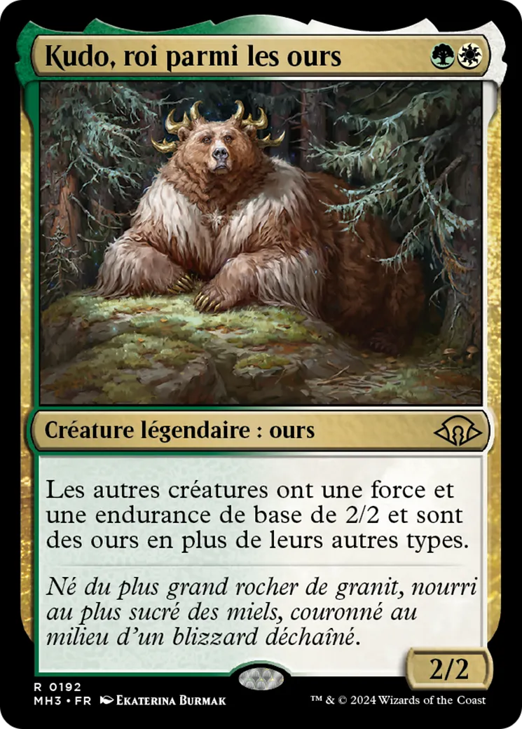 Kudo, roi parmi les ours — Modern Horizons 3 — Magic: The Gathering