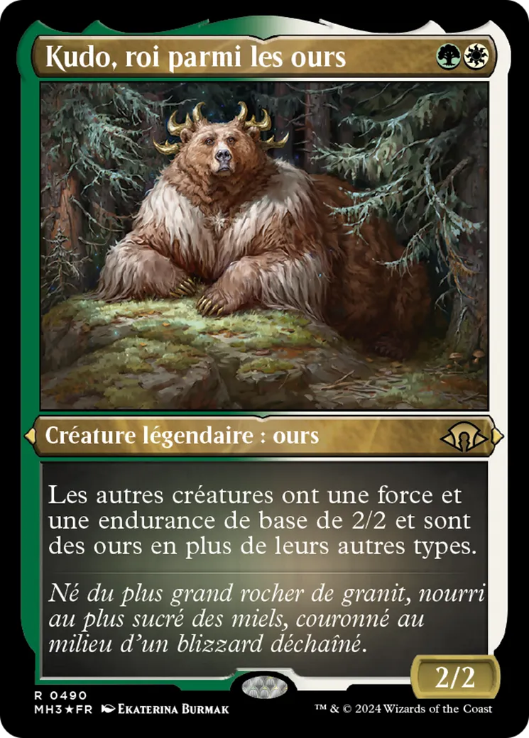 Kudo, roi parmi les ours — Modern Horizons 3 — Magic: The Gathering