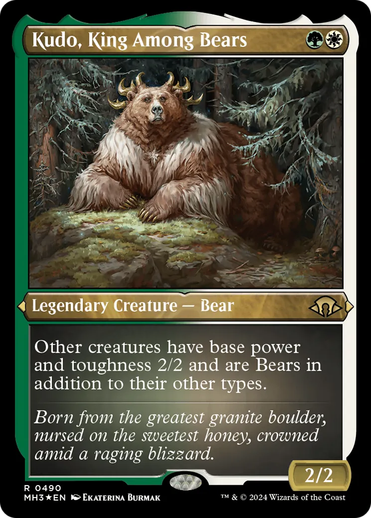 Kudo, King Among Bears — Modern Horizons 3 — Magic: The Gathering