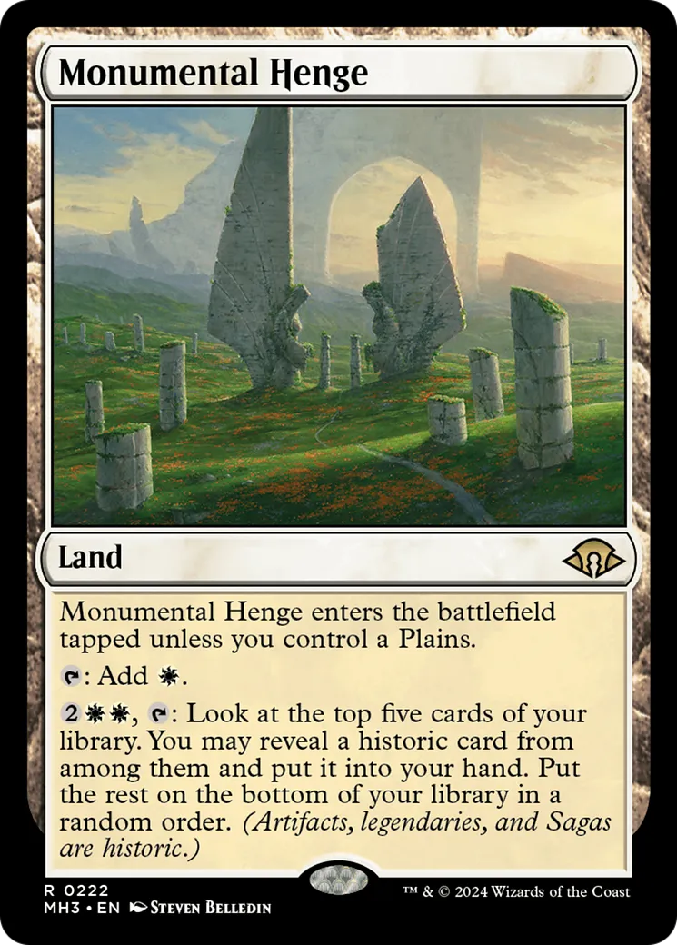 Monumental Henge — Modern Horizons 3 — Magic: The Gathering