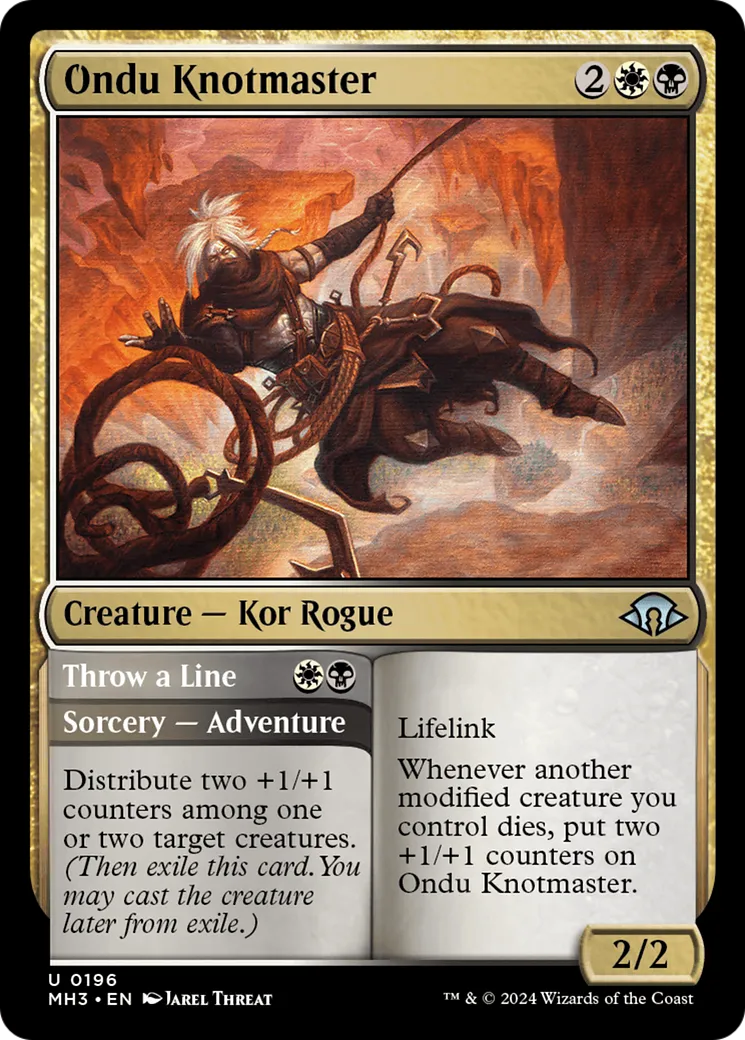 Maître-noueur de Ondou // Lancer une corde — Modern Horizons 3 — Magic: The Gathering