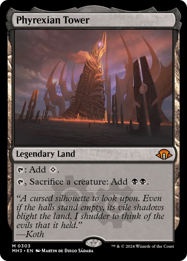 Phyrexian Tower — Modern Horizons 3 — Magic: The Gathering