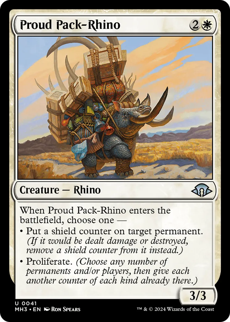 Proud Pack-Rhino — Modern Horizons 3 — Magic: The Gathering