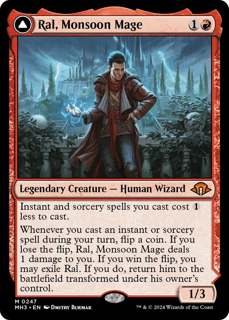 Ral, Monsoon Mage // Ral, Leyline Prodigy — Modern Horizons 3 — Magic: The Gathering