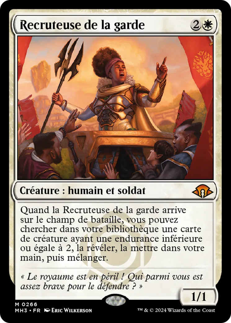 Recruteuse de la garde