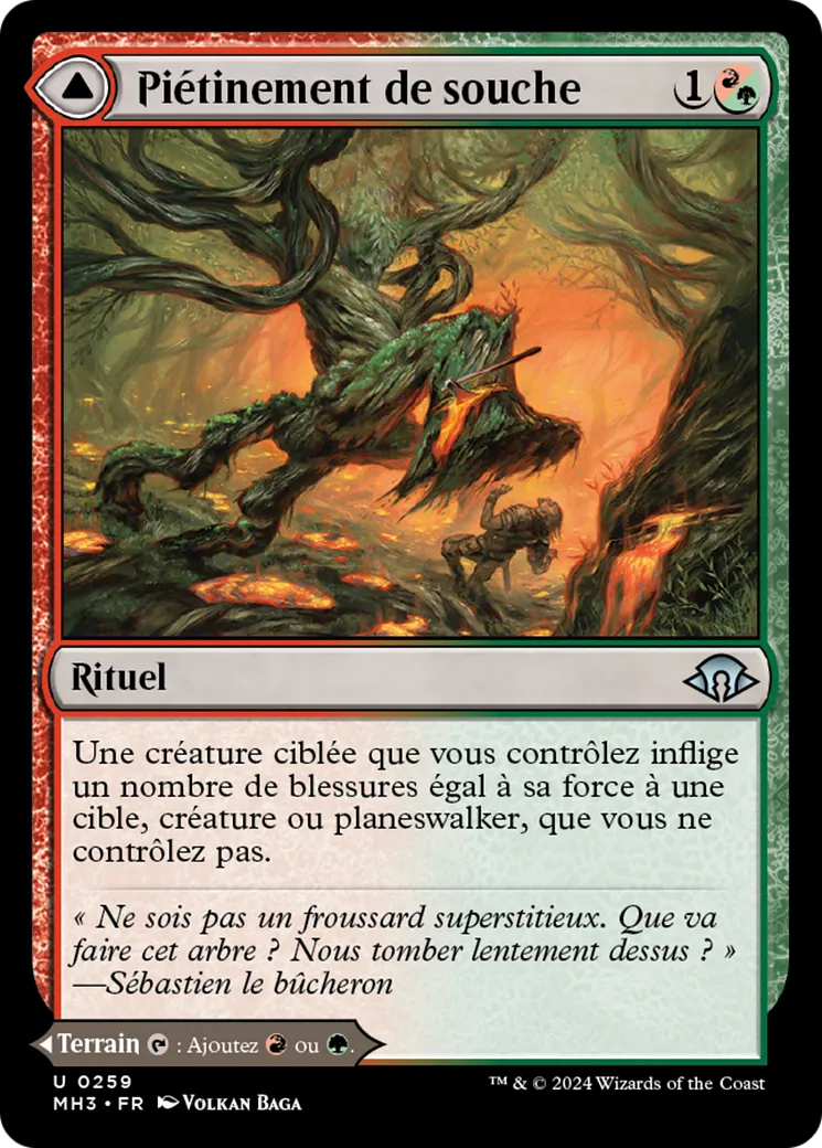 Piétinement de souche // Clairière de brûlesaules — Modern Horizons 3 — Magic: The Gathering