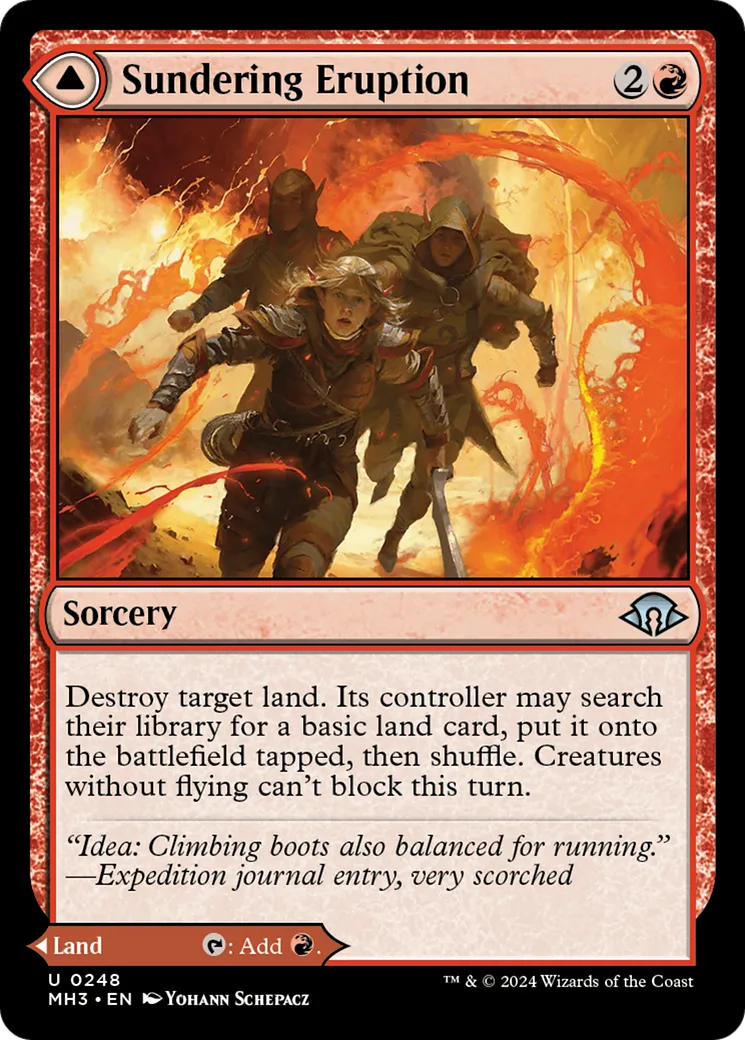 Sundering Eruption // Volcanic Fissure — Modern Horizons 3 — Magic: The Gathering