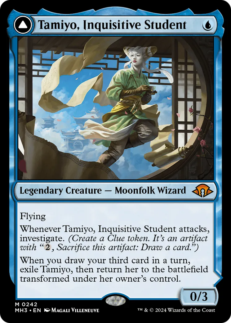 Tamiyo, étudiante curieuse // Tamiyo, érudite aguerrie — Modern Horizons 3 — Magic: The Gathering