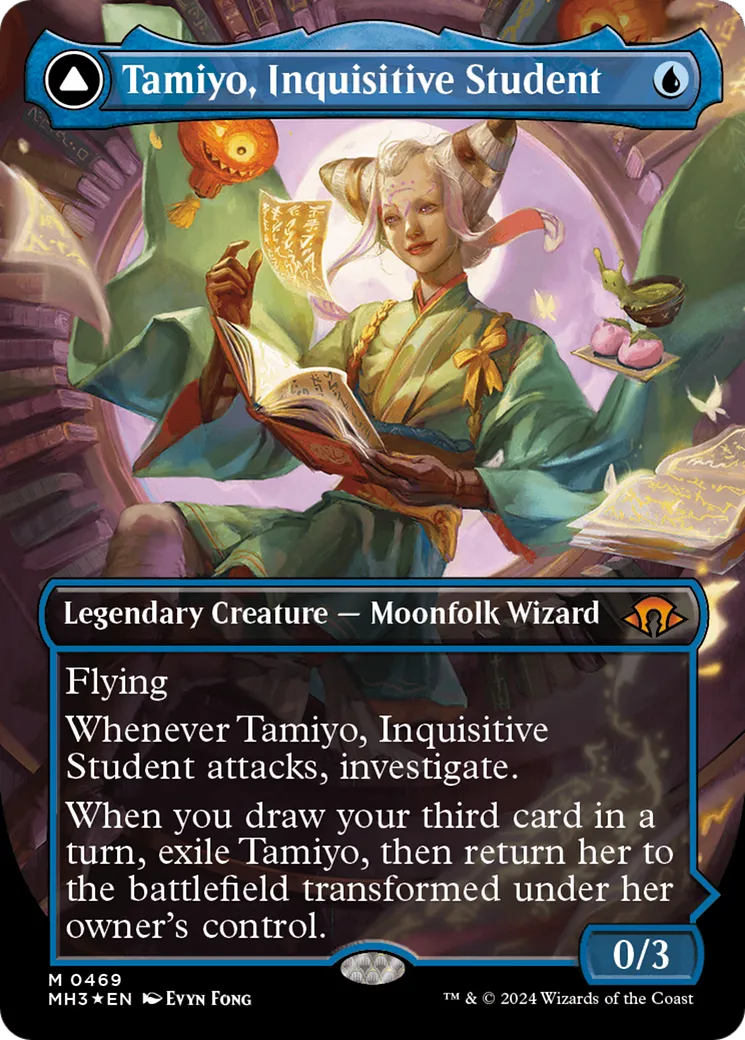 Tamiyo, Inquisitive Student // Tamiyo, Seasoned Scholar — Modern Horizons 3 — Magic: The Gathering