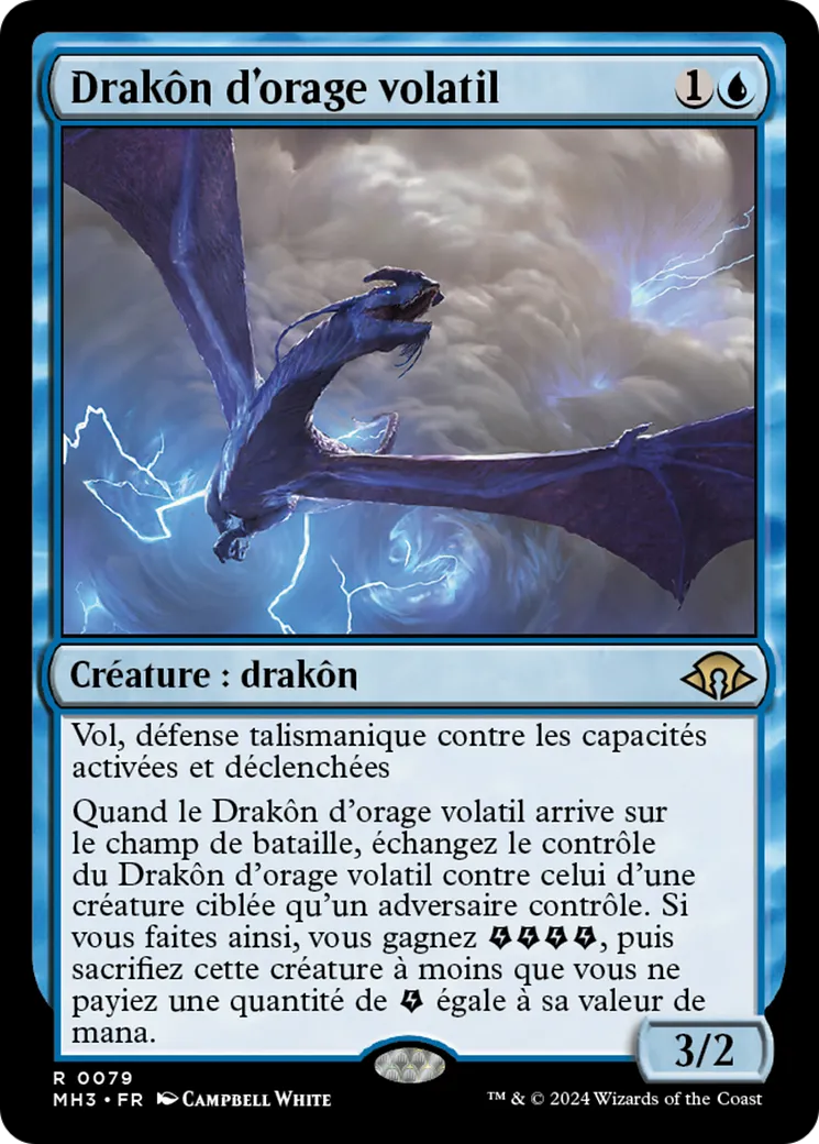 Drakôn d'orage volatil — Modern Horizons 3 — Magic: The Gathering