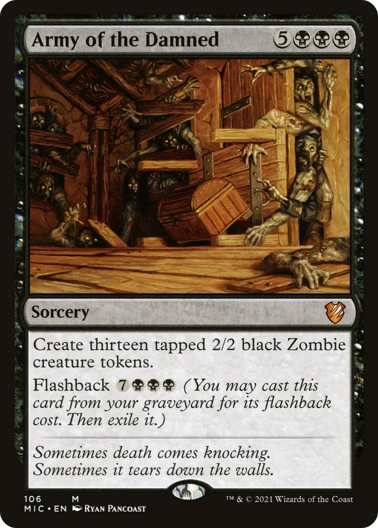 Army of the Damned — Midnight Hunt Commander — Magic: The Gathering