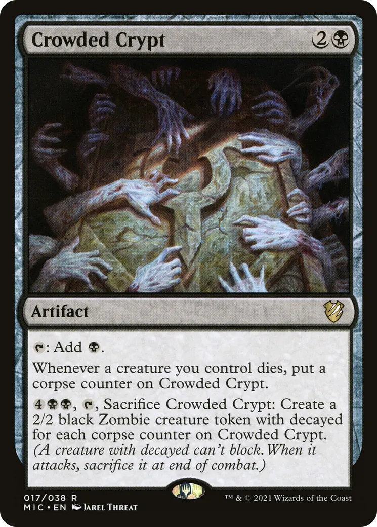 Crypte surpeuplée — Midnight Hunt Commander — Magic: The Gathering