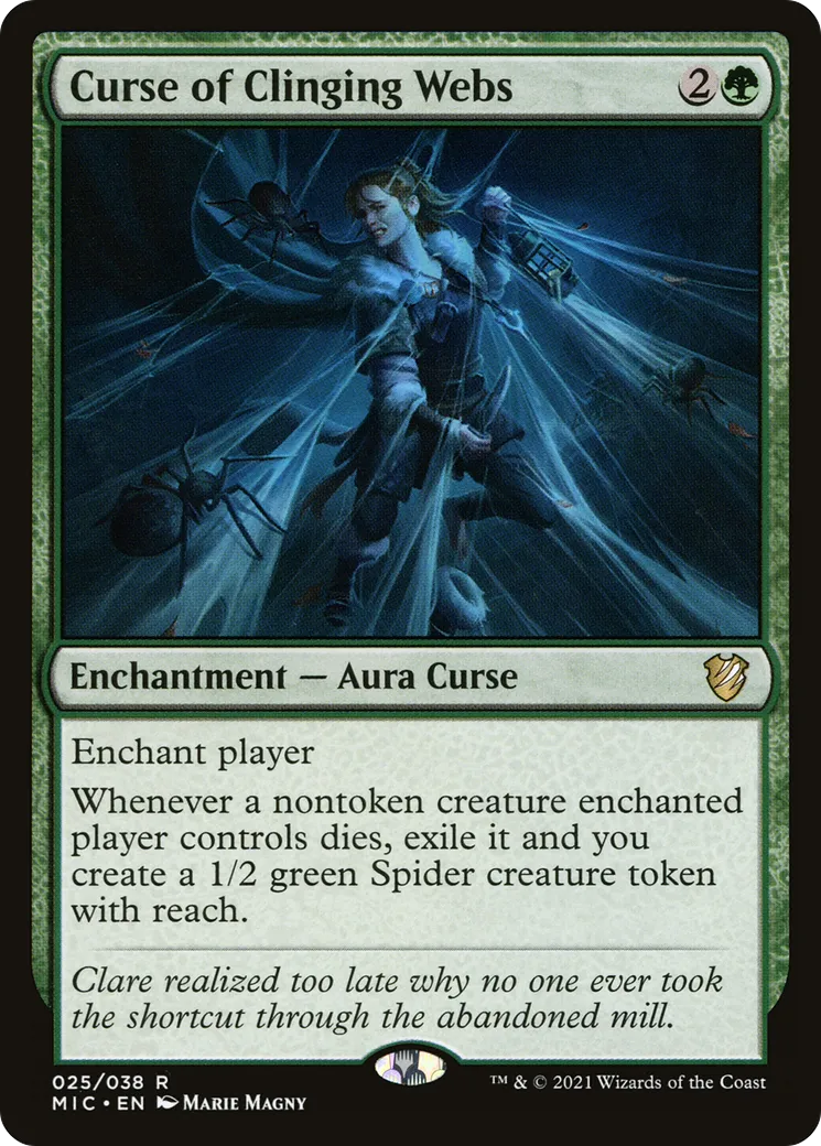 Malédiction de toiles collantes — Midnight Hunt Commander — Magic: The Gathering