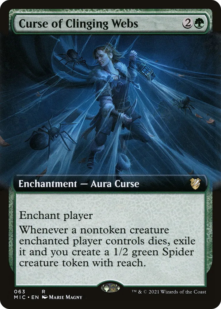 Curse of Clinging Webs — Midnight Hunt Commander — Magic: The Gathering